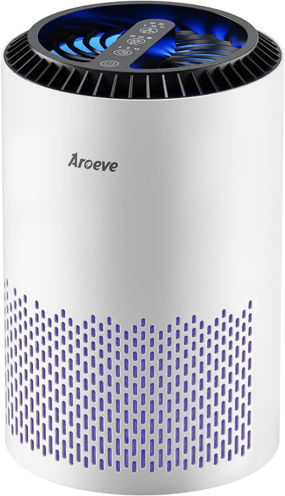 Air Purifiers for Bedroom with Sleep Mode Speed Control-Mk01A(White) | Energy Star Efficiency, Meet Global Recycled Standard, 360-Degree Air Inlets, 22Db Noise Level, Aromatherapy Function